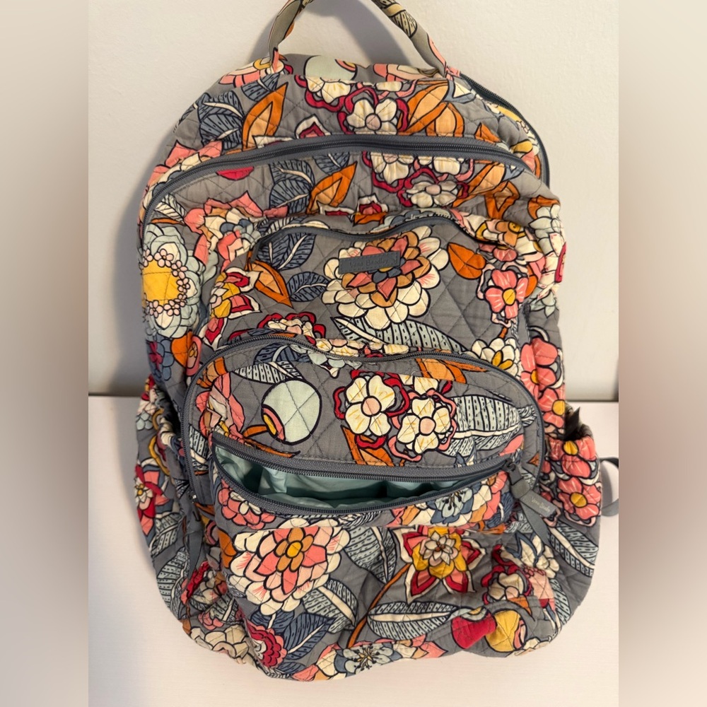 Vera Bradley Tropical Evening Floral Patterned Backpack